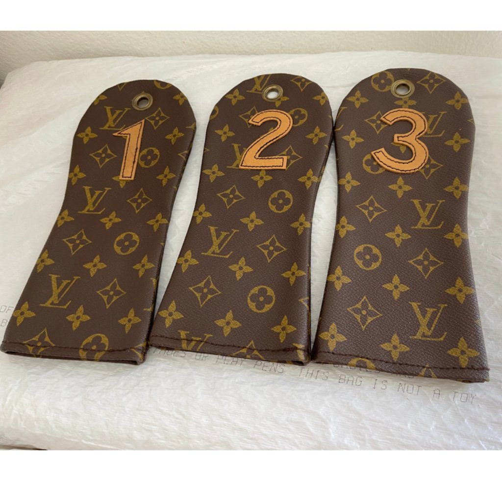Louis Vuitton Monogram Golf Head Covers #1-2-3